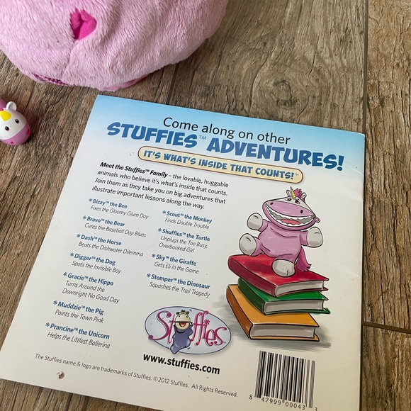 STUFFIES Prancine The Unicorn Plush Pockets -20” - Picture 7 of 7